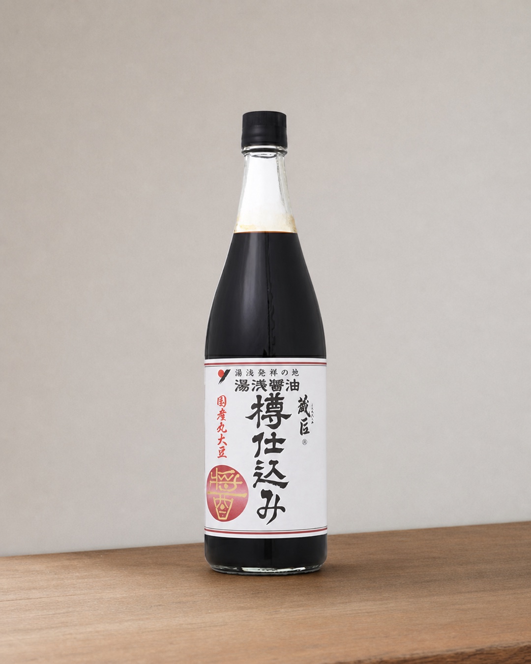 湯浅醤油 蔵匠 樽仕込み720ml|国産原料・杉樽熟成・塩分を確認